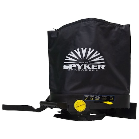 Spyker Spreaders 25 lbs Cap Broadcast Spreader, 8.6 in Spread, Ergonomic Grip Handle BCS25